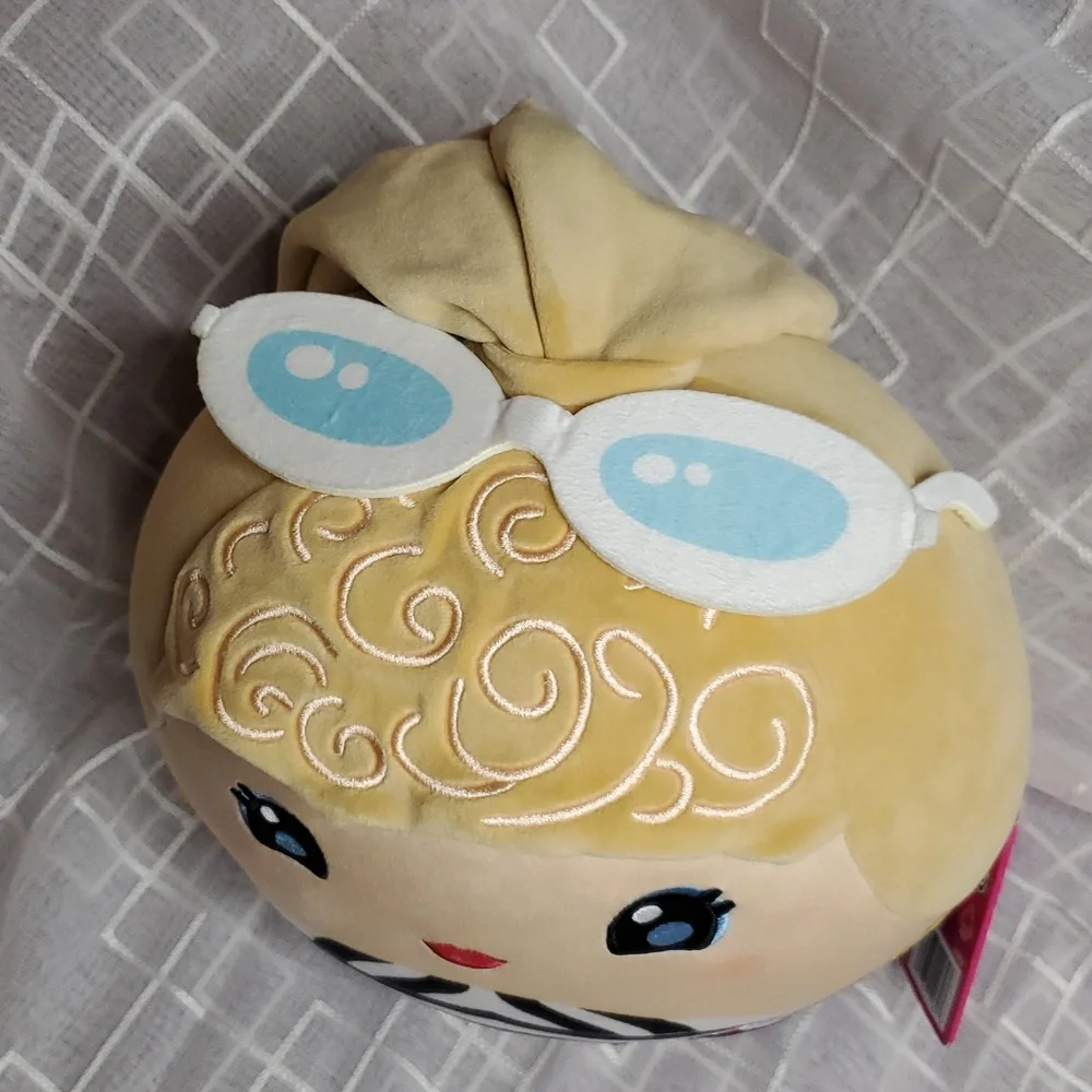 Barbie Plush Pillow with‎ Black and White Stripes